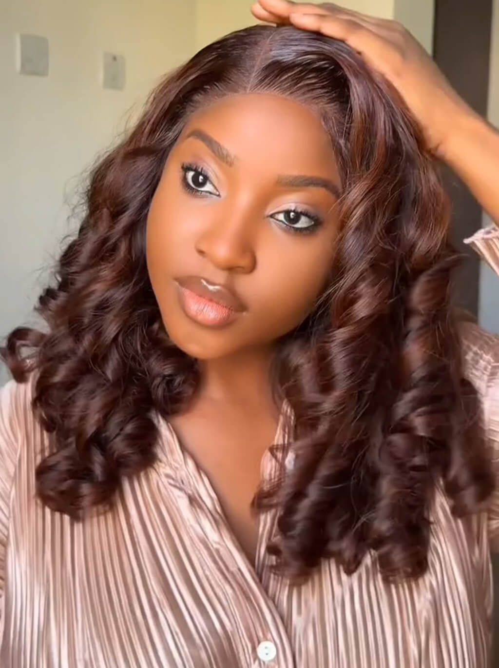 Dorsanee Mature Elegant Bouncy Loose Wave 13x4 HD Lace Front Human Hair Wigs