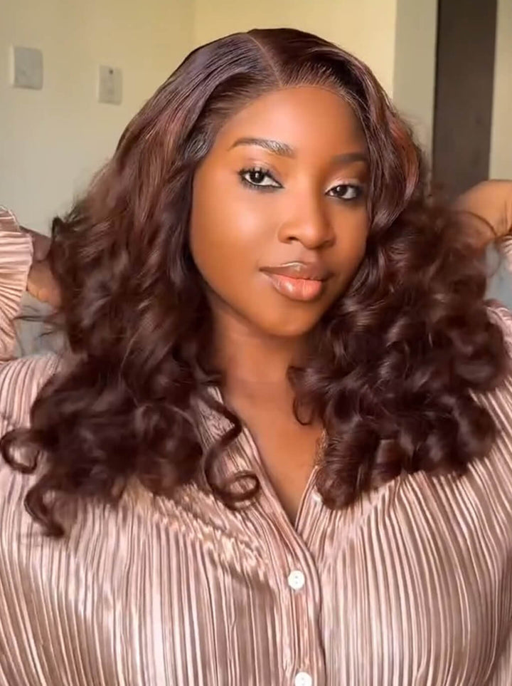 Dorsanee Mature Elegant Bouncy Loose Wave 13x4 HD Lace Front Human Hair Wigs