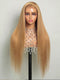 Dorsanee Milk Tea Brown Color Bone Straight 13x4 Lace Frontal Human Hair Wig