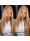 Dorsanee Milk Tea Brown Color Bone Straight 13x4 Lace Frontal Human Hair Wig