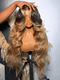 Dorsanee Ombre Black Brown Skunk Stripe 13x4 Lace Front Virgin Human Hair Wigs