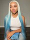 Dorsanee Ombre Blonde Blue 13x4 Lace Front Straight Virgin Human Hair Weave Wigs