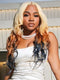 Dorsanee Ombre Blonde Ginger Brown Black 13x4 Lace Front Human Hair Wigs 200 Density
