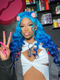 Dorsanee Ombre Blue 13x4 Lace Front Loose Wave Human Hair Wigs