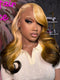 Dorsanee Ombre Honey Blonde Dark Brown 13x4 Lace Front Human Hair Wigs