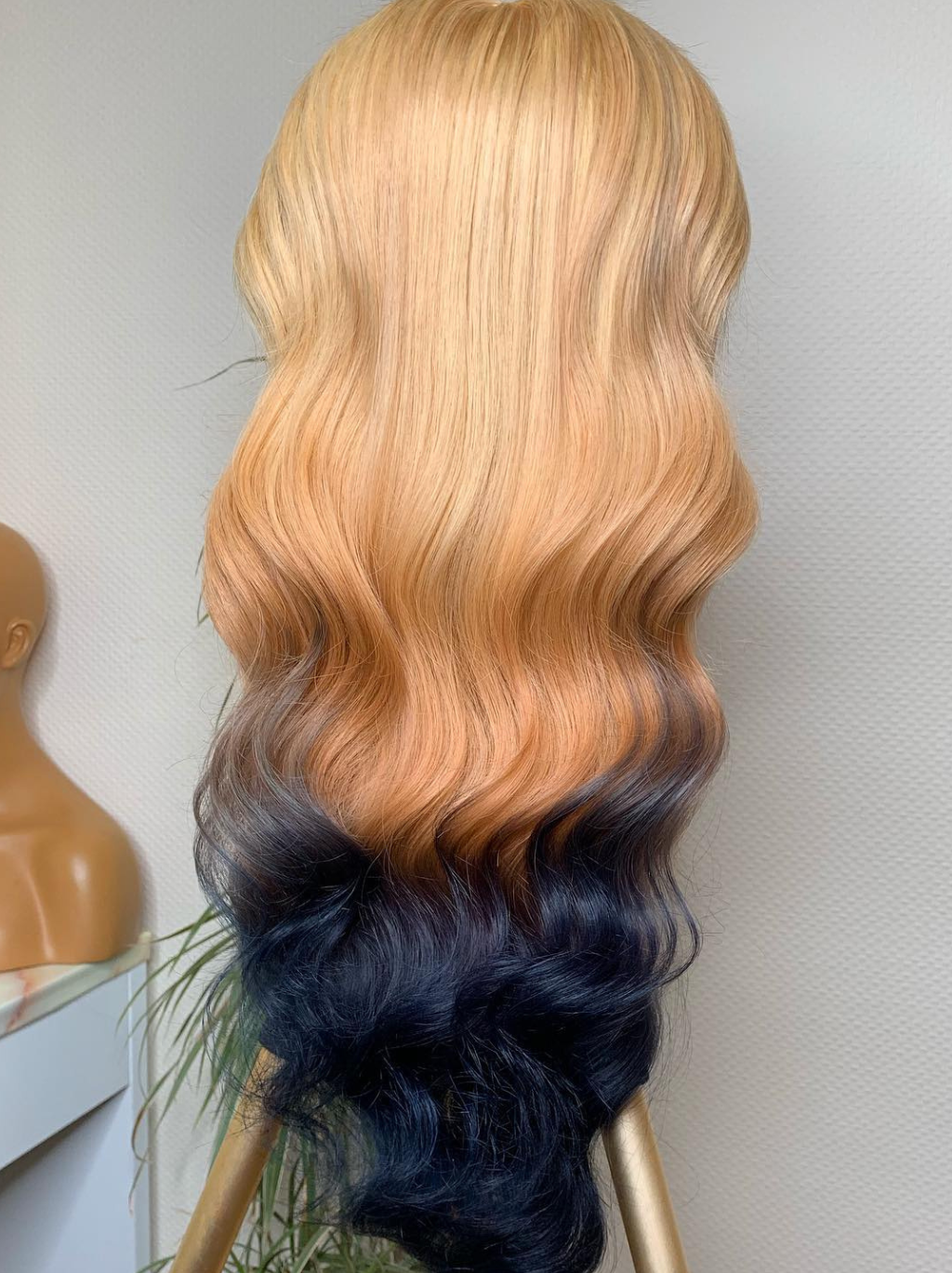 Dorsanee 200 Density 13x4 Lace Front Ombre Strawberry Platinum Blonde Human Hair Wigs