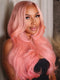 Dorsanee Pale Light Pink 13x4 Lace Front Virgin Human Hair Wigs 200 Density