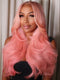 Dorsanee Pale Light Pink 13x4 Lace Front Virgin Human Hair Wigs 200 Density