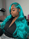 Dorsanee Pastel Green Body Wave 13x4 Lace Front Virgin Human Hair Wigs