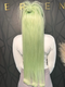 Dorsanee Pastel Mint Green Color 200 Density 13x4 Lace Front Human Hair Wigs