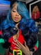Dorsanee Peekaboo Light Dark Deep Blue Human Hair Wig 13x4 Lace Front Human Hair Color Wigs