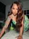 Dorsanee Reddish Chocolate Brown With Ginger Orange Highlights 13x4 HD Lace Front Body Wave Human Hair Wigs