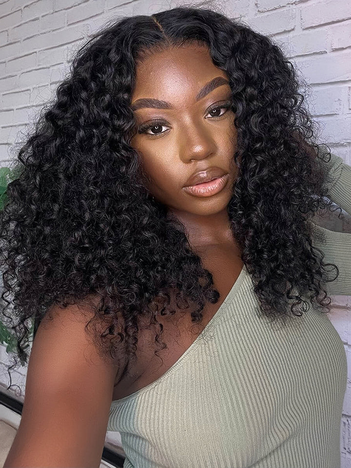 Dorsanee Short Bob Wig Jerry Curly 4x4 13x4 Lace Closure Frontal Human Hair Wigs