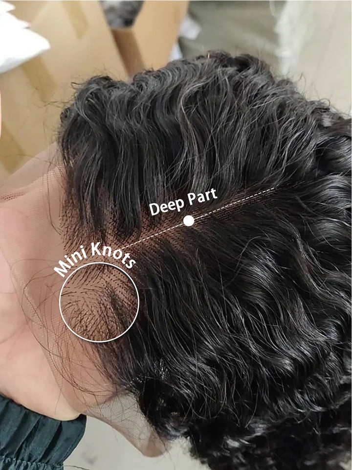 Dorsanee Short Bob Wig Jerry Curly 4x4 Lace Closure 13x4 Lace Frontal Human Hair Wigs Deep Part Mini Knots