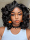 Dorsanee Shoulder Length Bouncy Loose Body Wave 13x4 HD Lace Front Bob Human Hair Wigs
