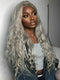 Dorsanee Silver Ash Gray 13x4 Lace Front Virgin Human Hair Wig 200 Density