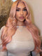 Dorsanee Soft Rose Blush Pink 13x4 Lace Front Human Hair Wigs 200 Density