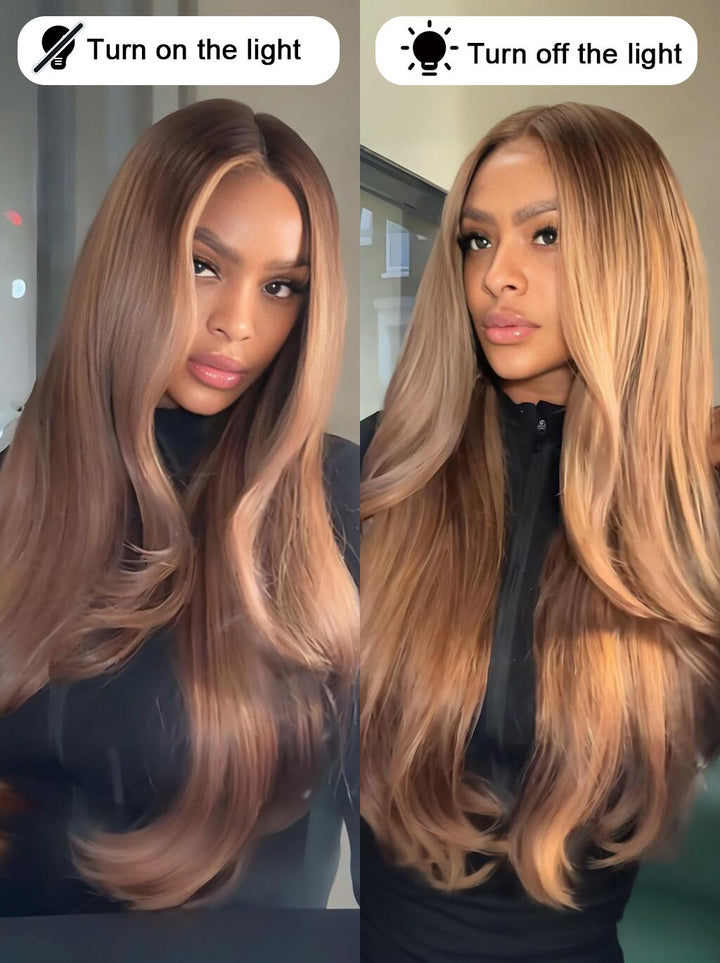 Dorsanee Strawberry Honey Blonde 13x4 Lace Front Virgin Human Hair Wigs