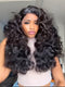Dorsanee Voluminous Bouncy Loose Curls 13x4 Lace Front Human Hair Wig 250 300 Density