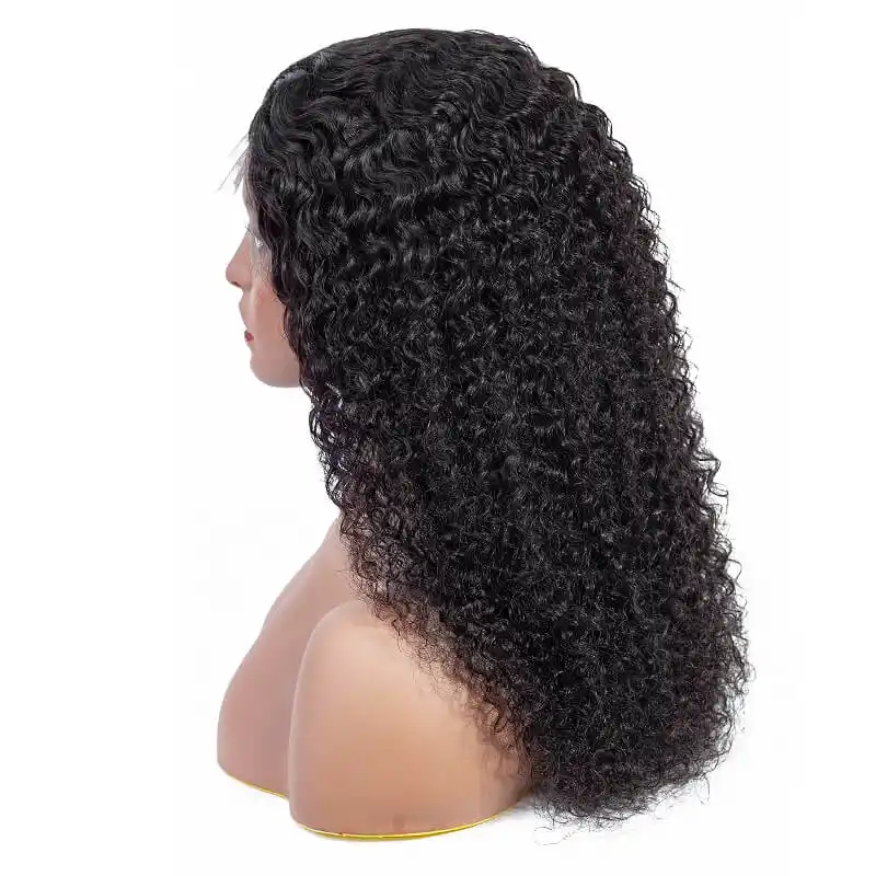Dorsanee Hair Kinky Curly 13x4 Lace Frontal Wig Virgin Hair Pre Plucked Natural Color Human Hair Wig