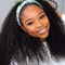 Dorsanee Hair Kinky Curly Headband Hair Wig human hair wigs