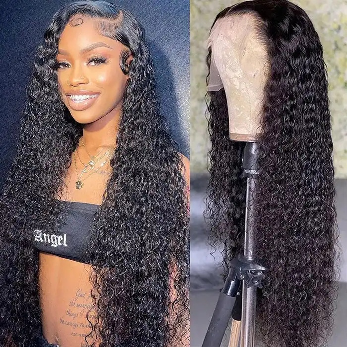 Dorsanee Hair Water Wave 13x4 HD Lace Front Wig Wet and Wavy Natural Human Hair Wig