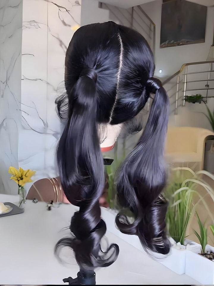 Dorsanee Full Lace Frontal Free Part Anywhere Ponytails Friendly Human Hair Wigs