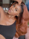Dorsanee Reddish Brown With Dark Roots 13x4 Lace Front Human Hair Wigs