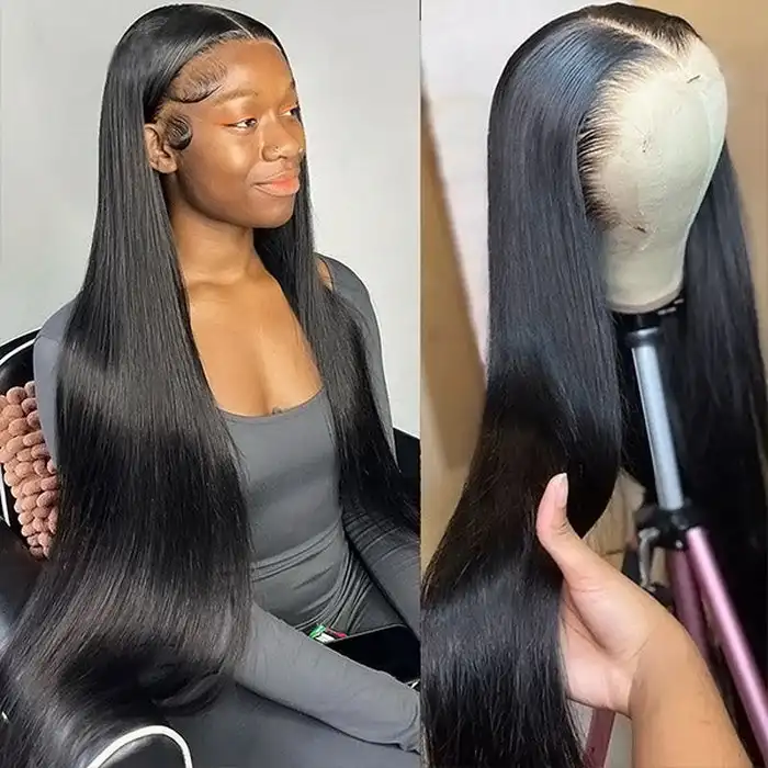 Dorsanee Hair Straight 360 HD Lace Wigs Undetectable Lace Wigs With Natural Hairline Human Hair Wigs