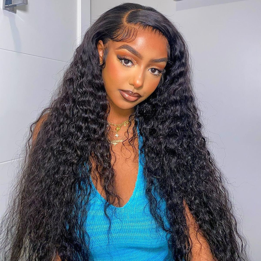 Dorsanee Hair Water Wave 5x5 HD Transparent Lace Closure Wig Human Hair Wig for black woman