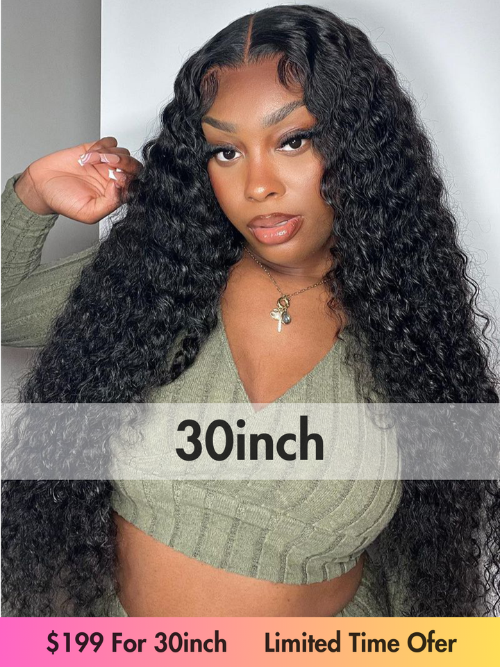 30 Inch=$199 | Dorsanee 13x4 Transparent Lace Frontal Wigs Pre-plucked Natural Hairline