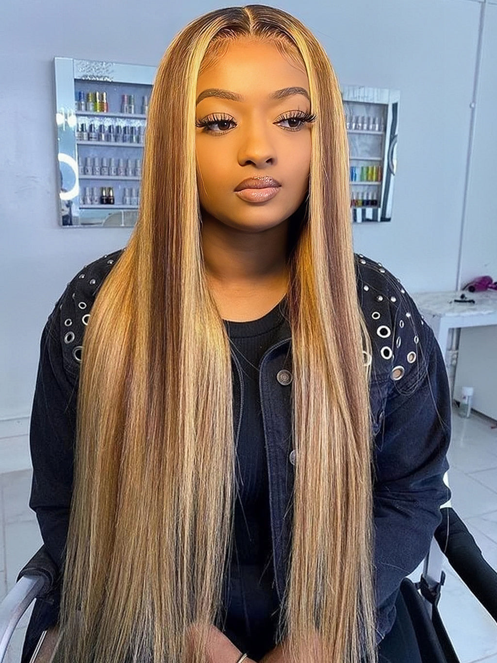 Highlight_Honey_Blonde_4_27_Straight_13x4_Lace_Frontal_Wigs_Colored_Hair