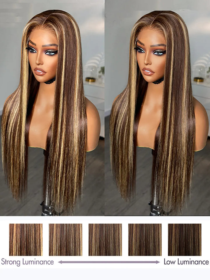 Highlight_Straight_Lace_Front_Wig_P427_Colored_Human_Hair_Lace_Wig