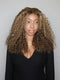 Dorsanee Honey Brown Highlight 13x4 Lace Front Virgin Human Hair Wigs 200 Density