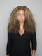 Dorsanee Honey Brown Highlight 13x4 Lace Front Virgin Human Hair Wigs 200 Density
