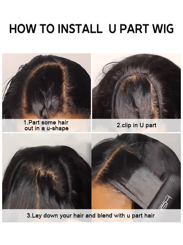 How To Install U Part Human Hair Wigs