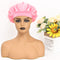 Wide-Brimmed Satin Nightcap Hair Hat