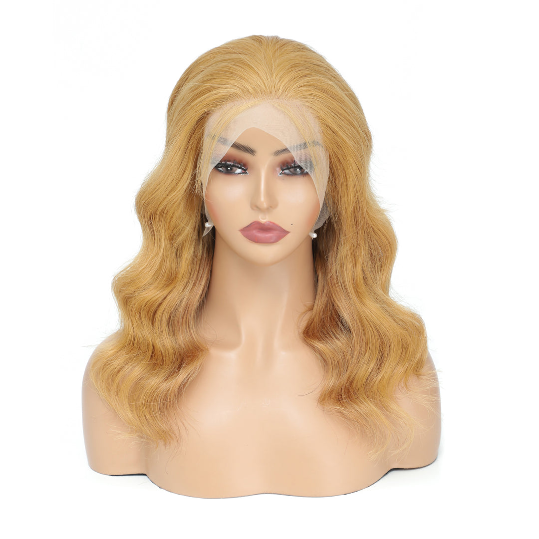 Two Wigs = $279 | 24" Reddish Brown Jerry Curly 13x4 Lace Front Wig + 16" #27 Body Wave 13x4 Lace Front Wig