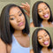 Dorsanee Kinky Straight Short Bob Wigs 13x4 Lace Front Virgin Human Hair Wig