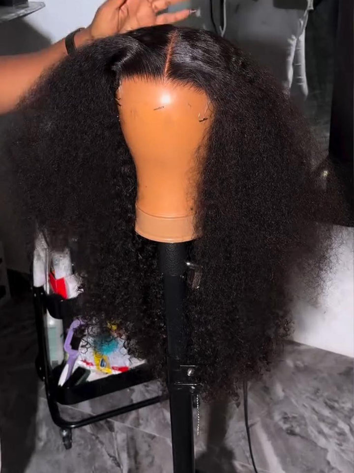 Dorsanee Kinky Curly 300 Density 13x4 Lace Front Virgin Human Hair Wigs