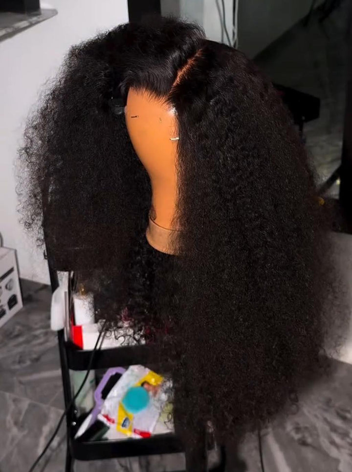 Dorsanee Kinky Curly 300 Density 13x4 Lace Front Virgin Human Hair Wigs