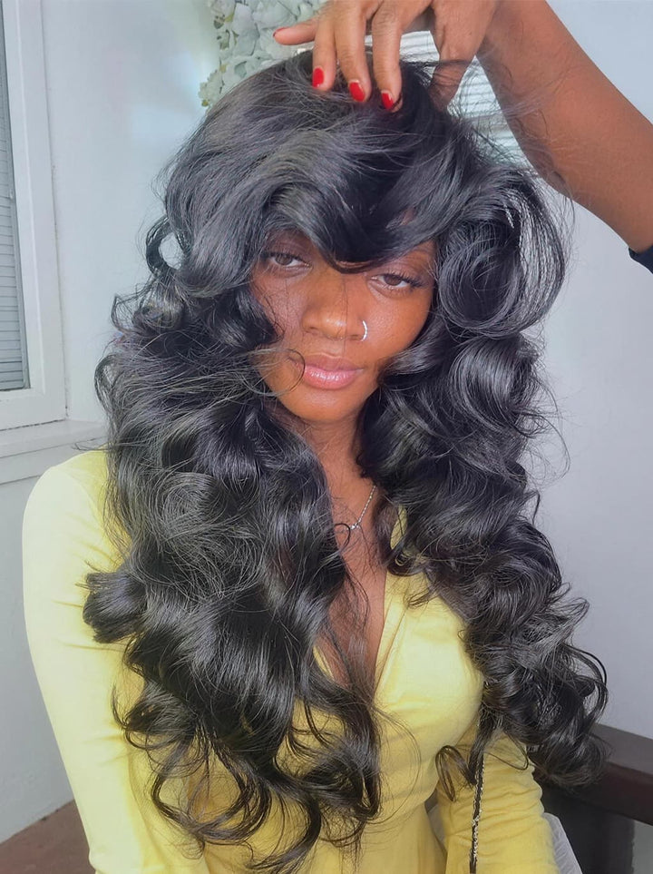 Dorsanee Loose Body Wave 250 300 Density 13x4 Lace Front Virgin Human Hair Wigs
