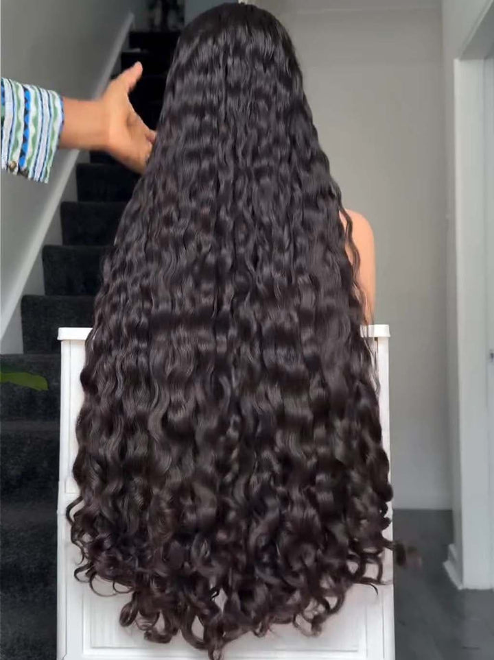 Dorsanee Loose Spiral Curls Wave 13x4 Lace Front Virgin Human Hair Wigs