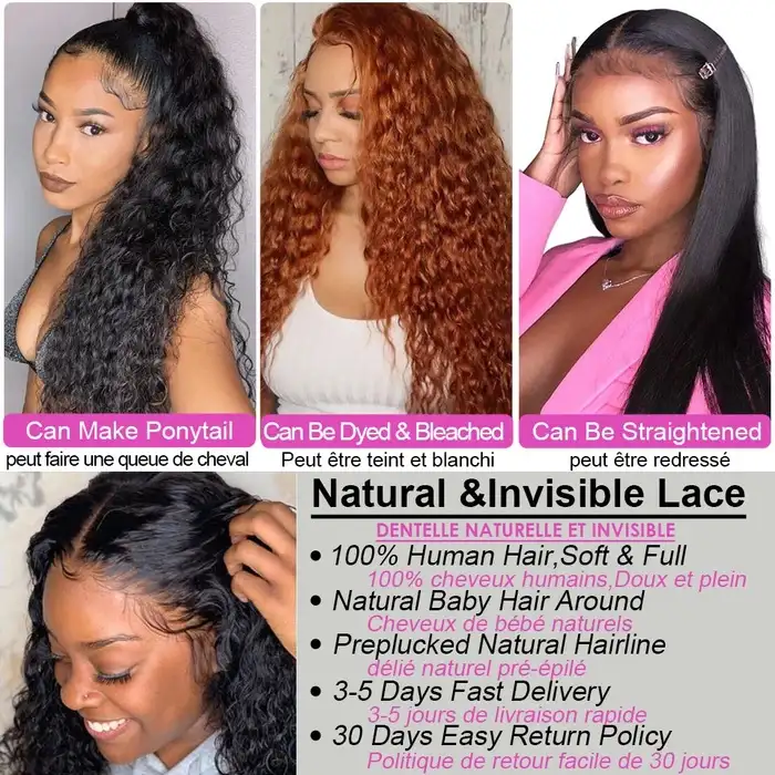 Dorsanee Hair Jerry Curly 13x4 HD Lace Front Natural Color For Black Women Brazilian Human Hair Wig