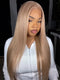 Dorsanee Milk Tea Brown Color Bone Straight 13x4 Lace Frontal Human Hair Wig