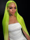 Dorsanee Neon Electric Lime Green 13x4 Lace Front Virgin Human Hair Wigs 200 Density