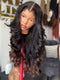 Dorsanee Ombre Black Brown Loose Body Wave 300 Density 13x4 Lace Front Human Hair Wigs