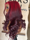 Dorsanee Ombre Bright Burgundy Cherry Deep Wine Red 13x4 Lace Front Virgin Human Hair Wig