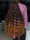 Dorsanee Ombre Dark Copper Brown Loose Deep Wave 300 Density 13x4 Lace Front Human Hair Wigs