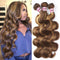 Dorsanee Hair Highlight Colored Human Hair Bundles with 5x5 Closure P4/27 Body Wave Bundles with HD Lace Closure - Dorsanee Hair
